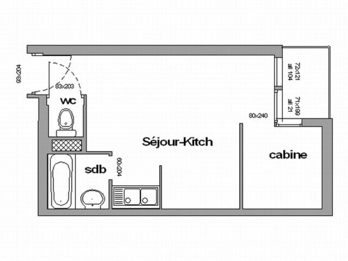Studio Cabine Cosy, 4 Pers, Balcon Sud, Au Pied Des Pistes - Chamrousse 1750 - Fr-1-340-106 Buitenkant foto